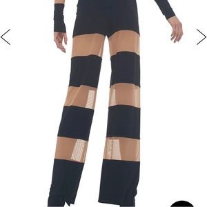 Norma Kamali SPLICED STRAIGHT LEG PANT